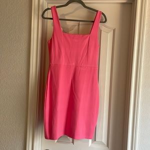 Never worn! Hot pink fitted mini dress.
